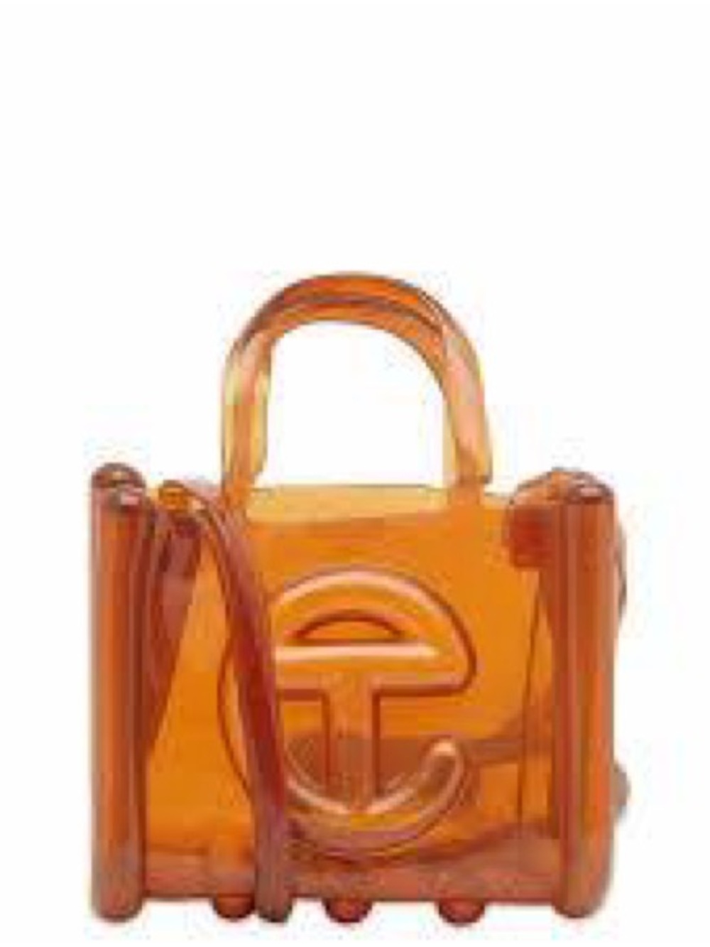 Telfar Transparent Amber Mini Crossbody Tote
